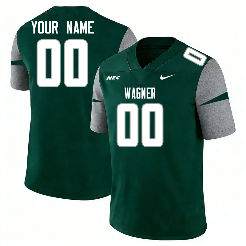 Custom Wagner Seahawks Name And Number Football Jerseys-Green